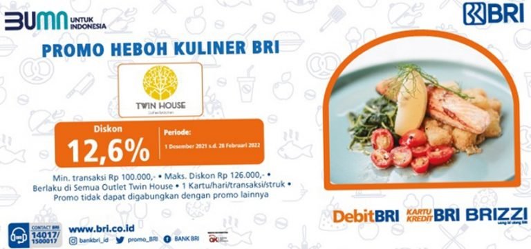 Promo Restoran Twinhouse Coffee & Kitchen Desember 2021